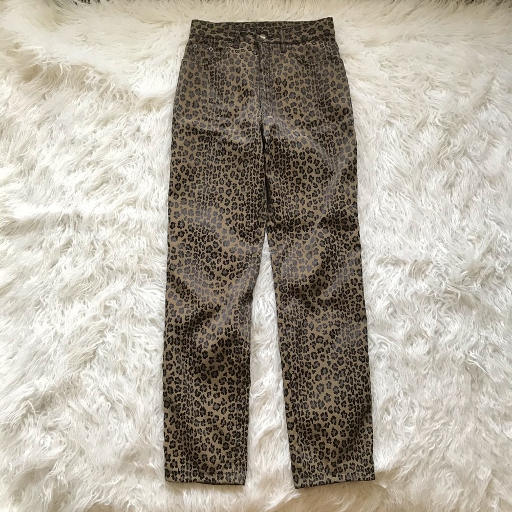 Vintage 1990’s Fendi Zucca Leopard Print Trousers - Picture 4 of 16